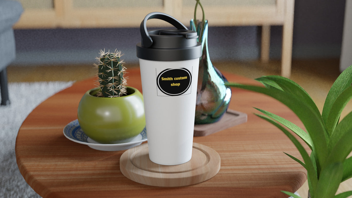 Smith Custom Shop White 15oz Stainless Steel Travel Mug